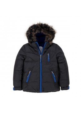 Deux par Deux черная теплая зимняя куртка для мальчика P 520_999